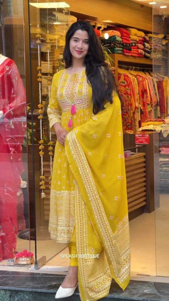 Anarkali Gown Three piece