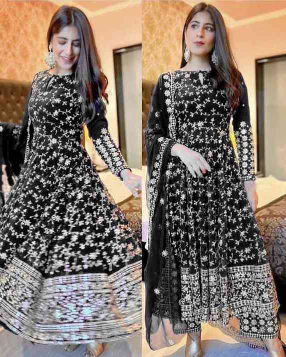 রেডিমেড লেহেঙ্গা জর্জেট এমব্রয়ডারি পার্টি ড্রেস