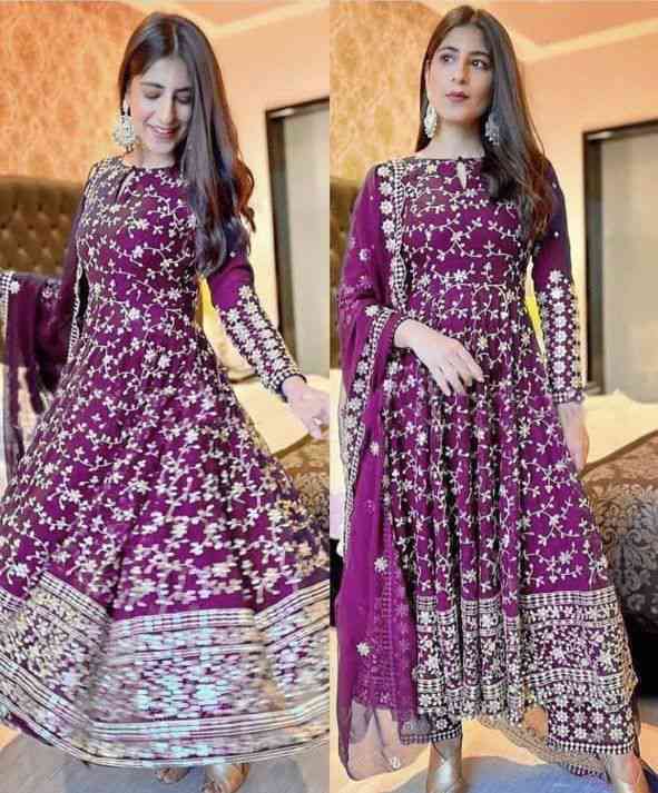 রেডিমেড লেহেঙ্গা জর্জেট এমব্রয়ডারি পার্টি ড্রেস