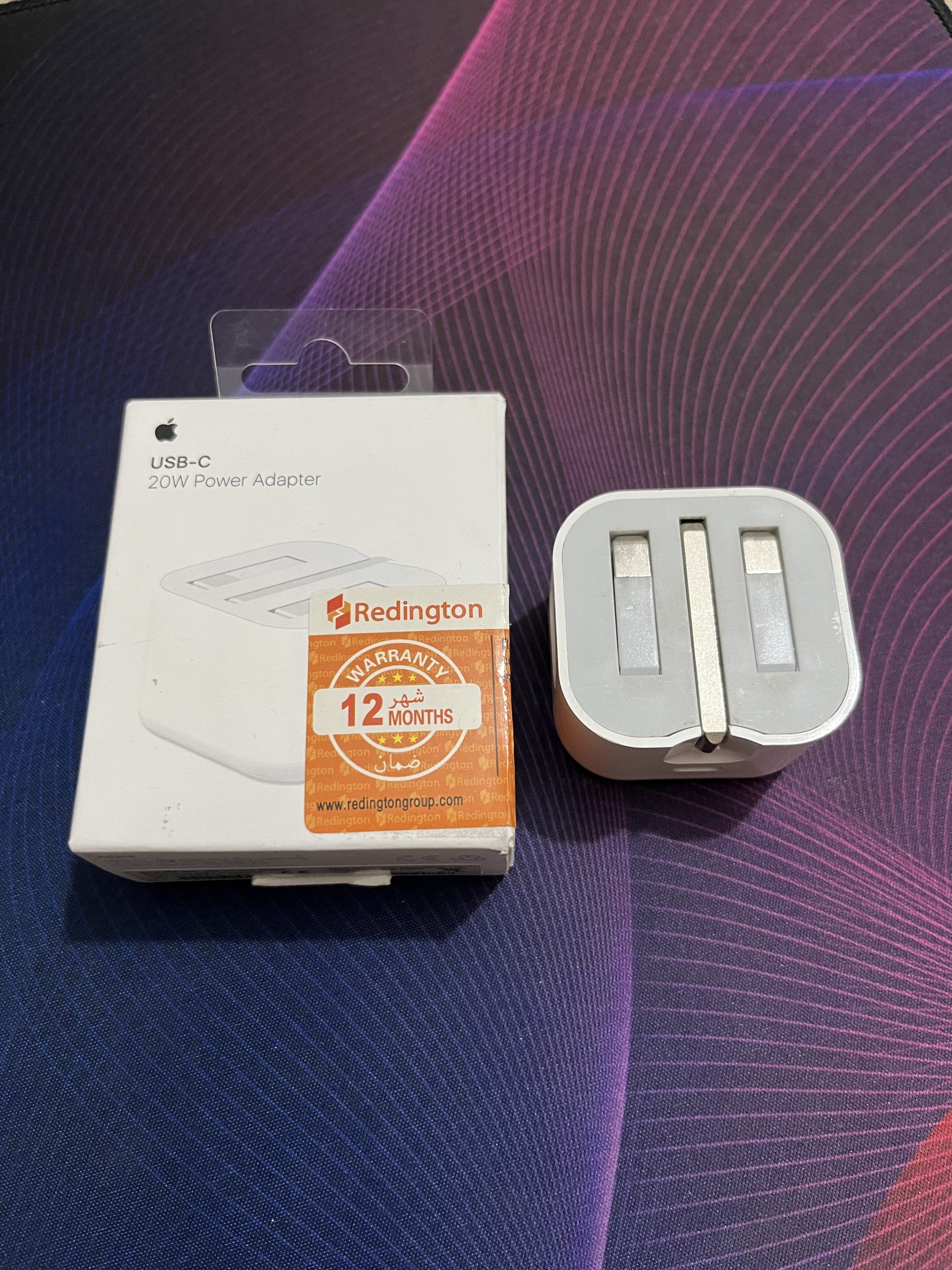 Apple 20W USB-C Power Adapter and Apple USB to Lightning Cable (1m)