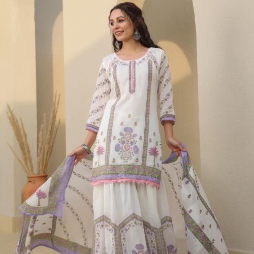 Sharara Three Piece