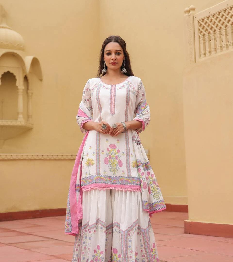 Sharara Three Piece