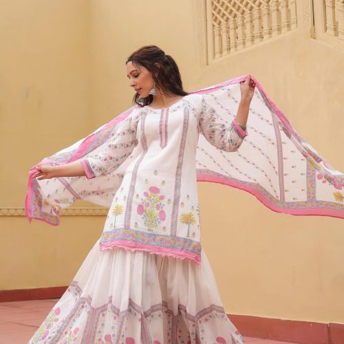 Sharara Three Piece