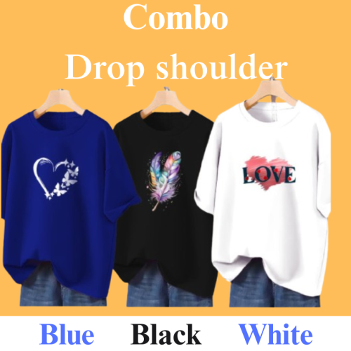 3 Pcs Drop shoulder